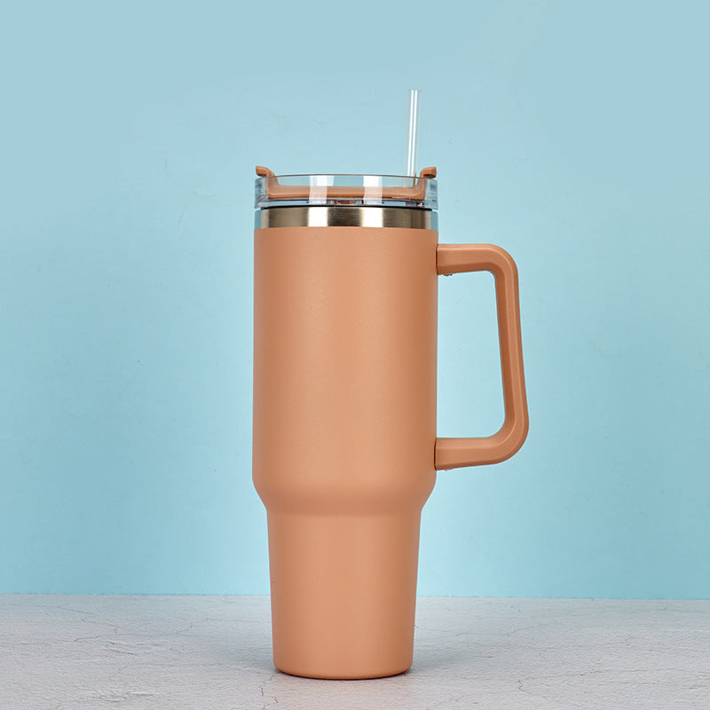 Wholesale 304 stainless steel 40oz ice cup double layer vacuum spray car cup creative outdoor handle cup